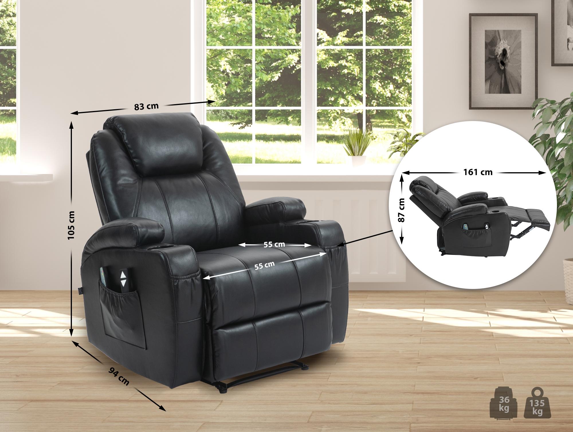 Hepler Sessel mit Massagefunktion