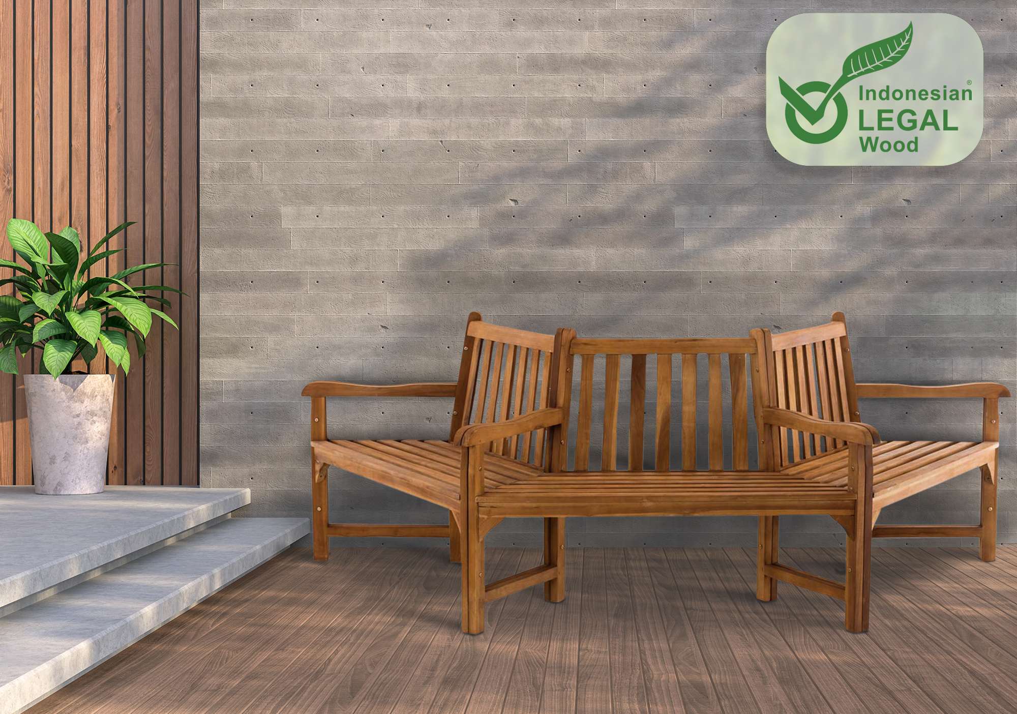 Kenna Teak Baumbank