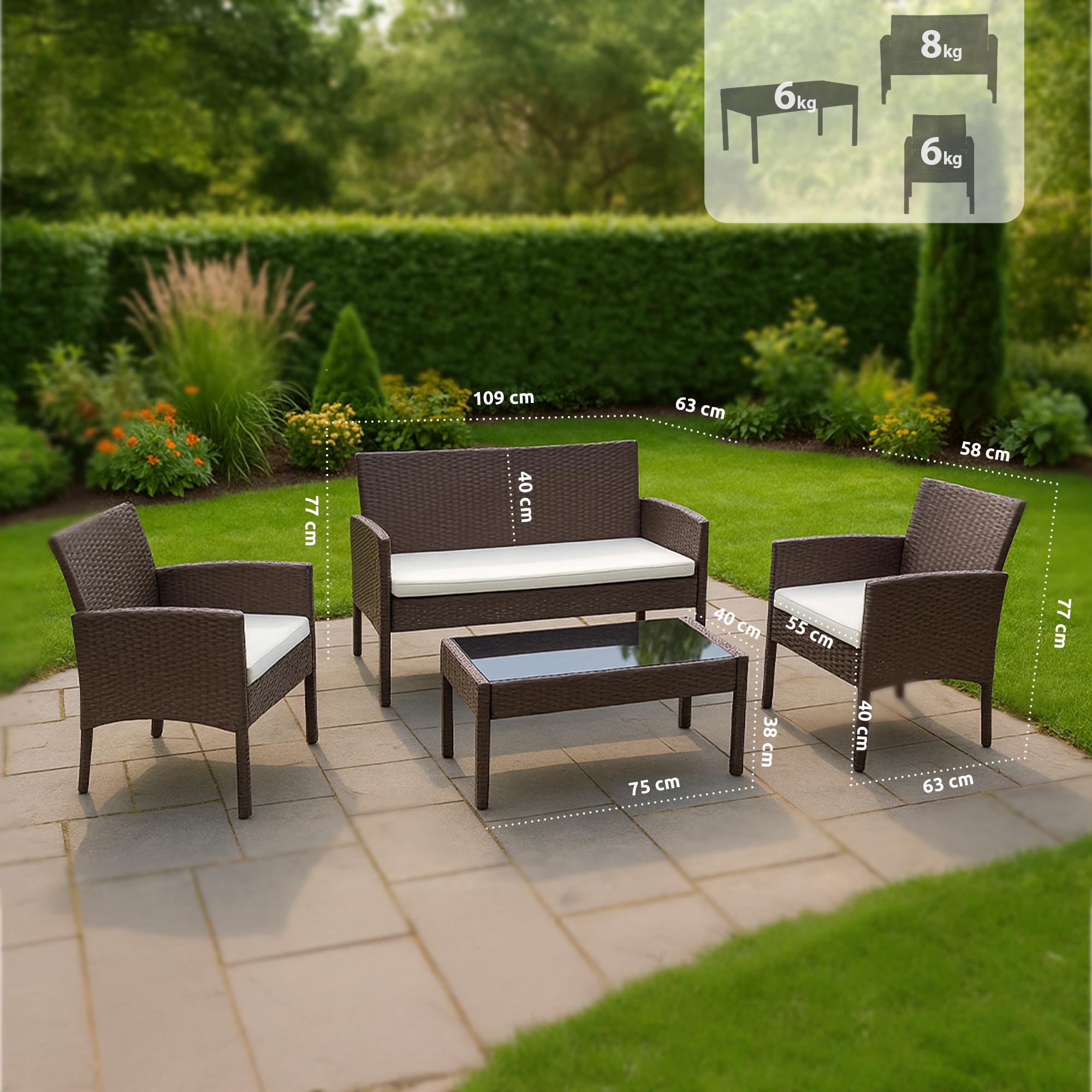 Ramunda Polyrattan Sitzgruppe