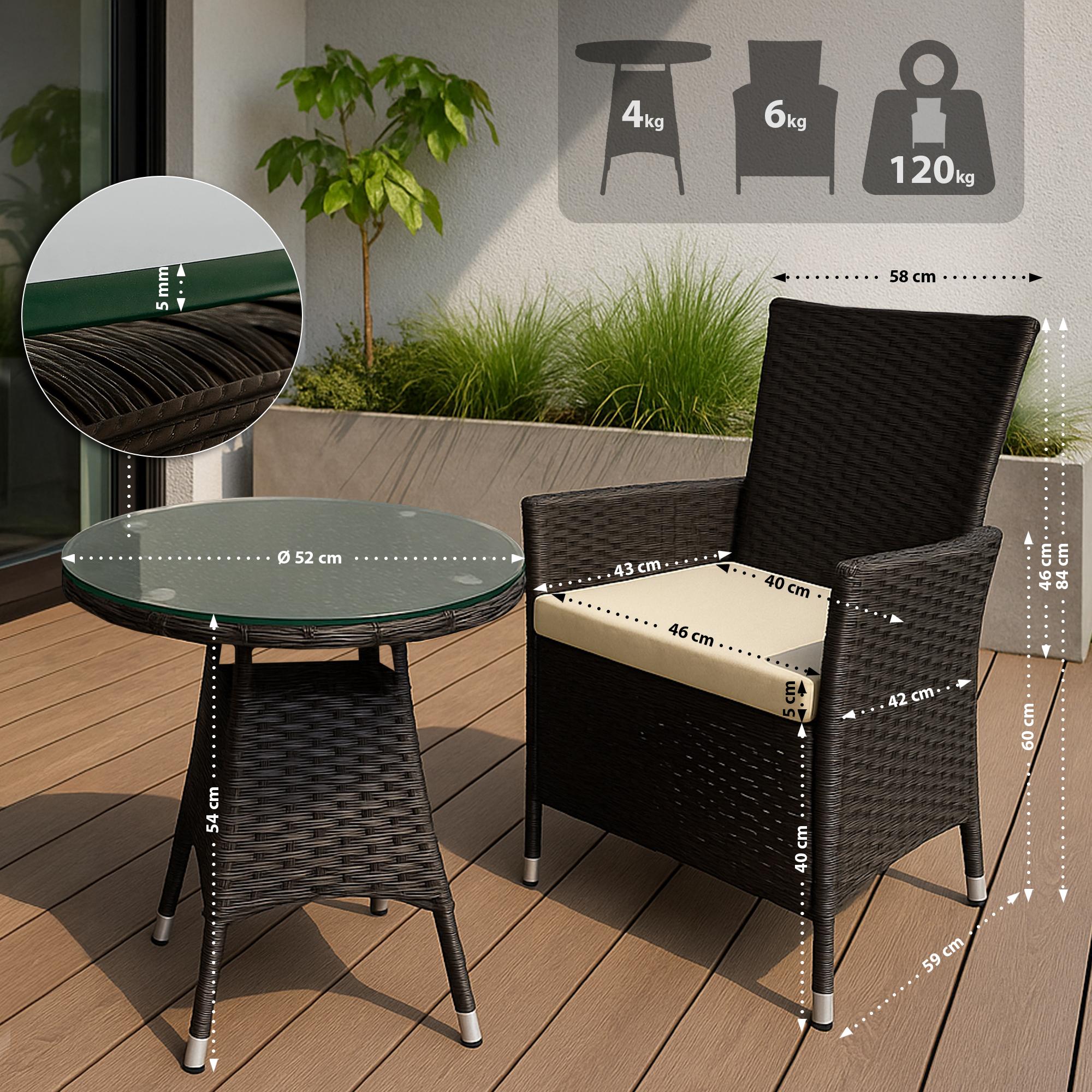 Fireda Polyrattan Sitzgruppe
