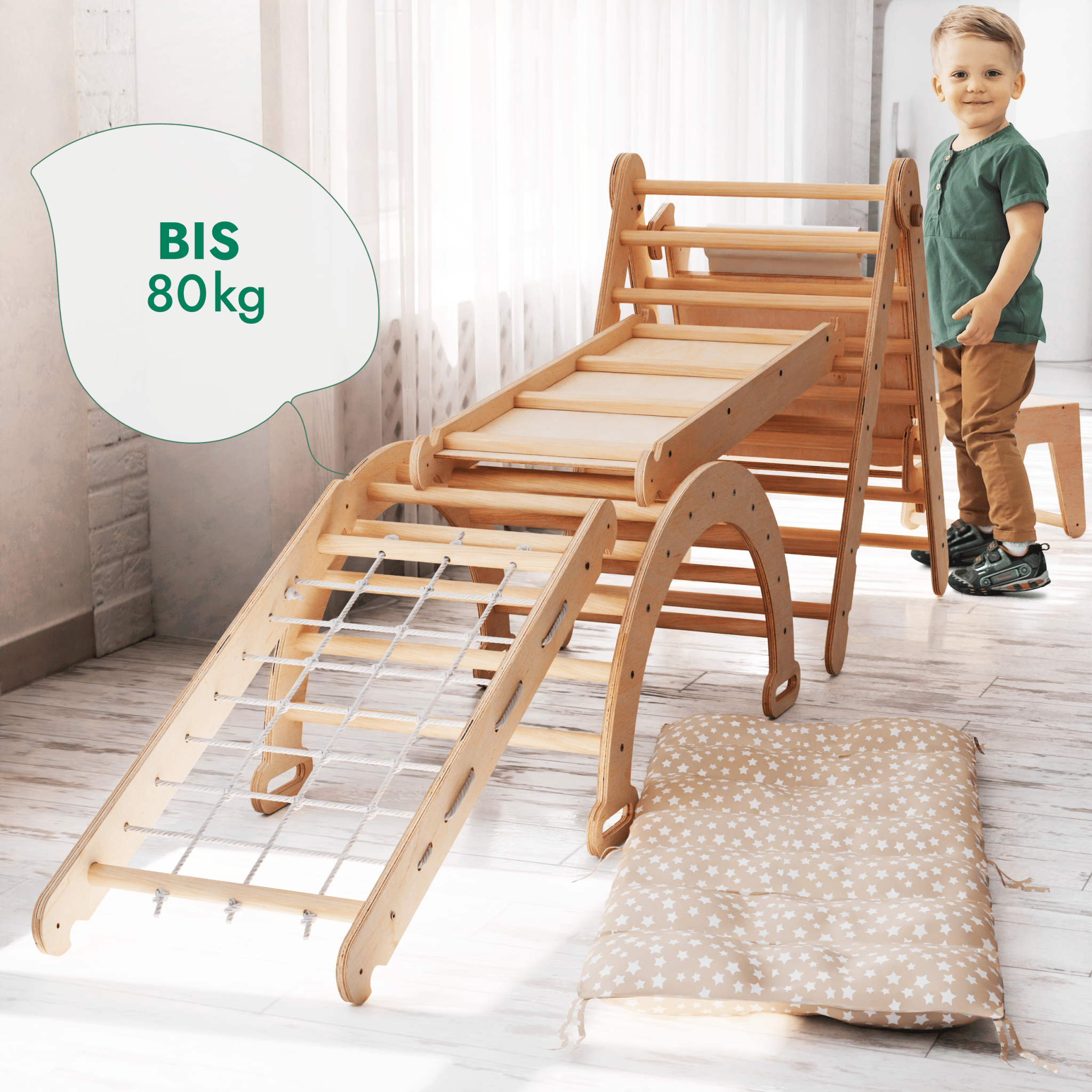 Nemi Klettergerüst-Set 7in1 Montessori