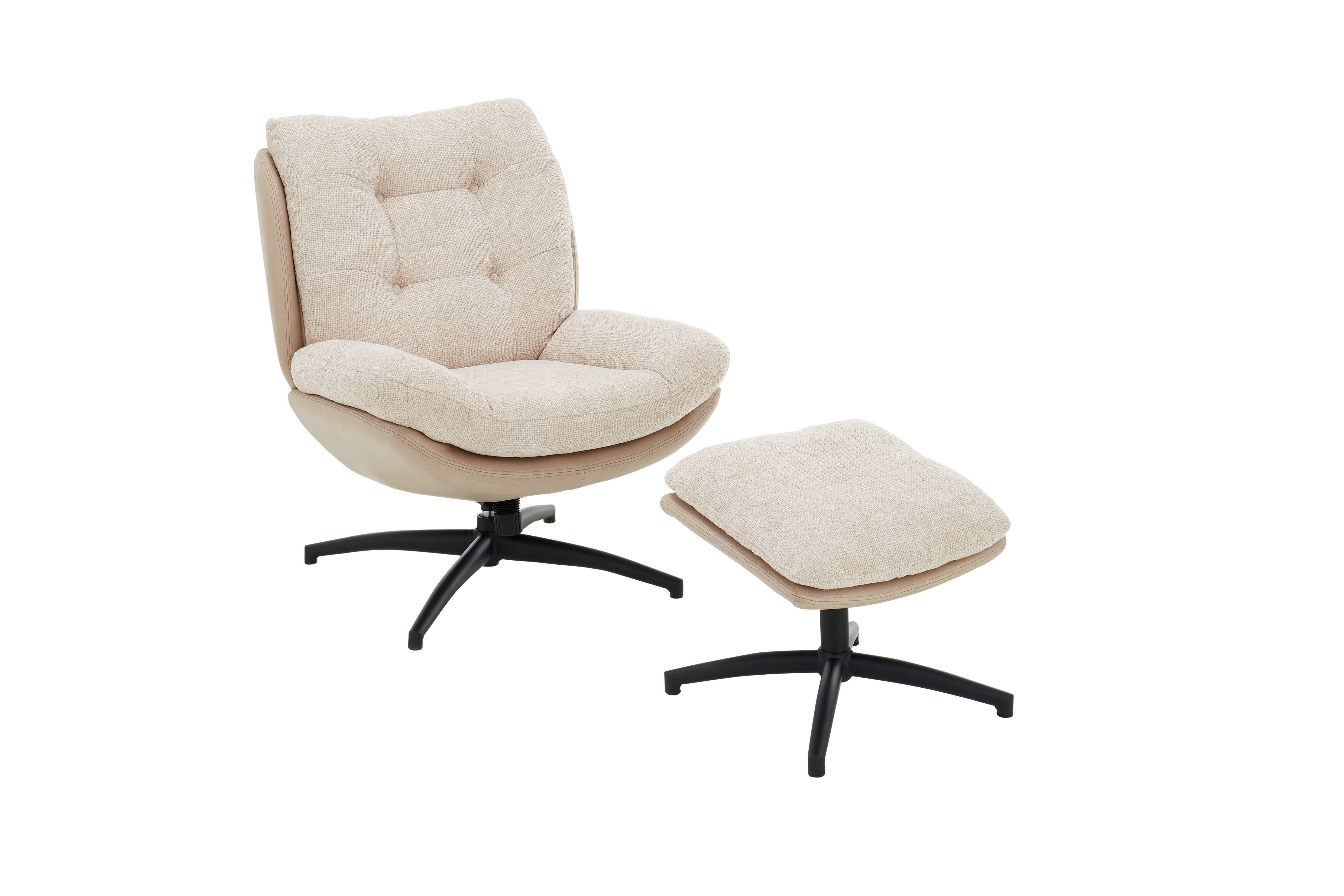 DIBBA Loungesessel inkl. Hocker