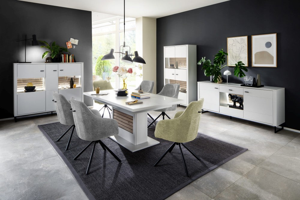 KASAMA 4-Fuß Stuhl mit Armlehnen & Griff - 2er Set