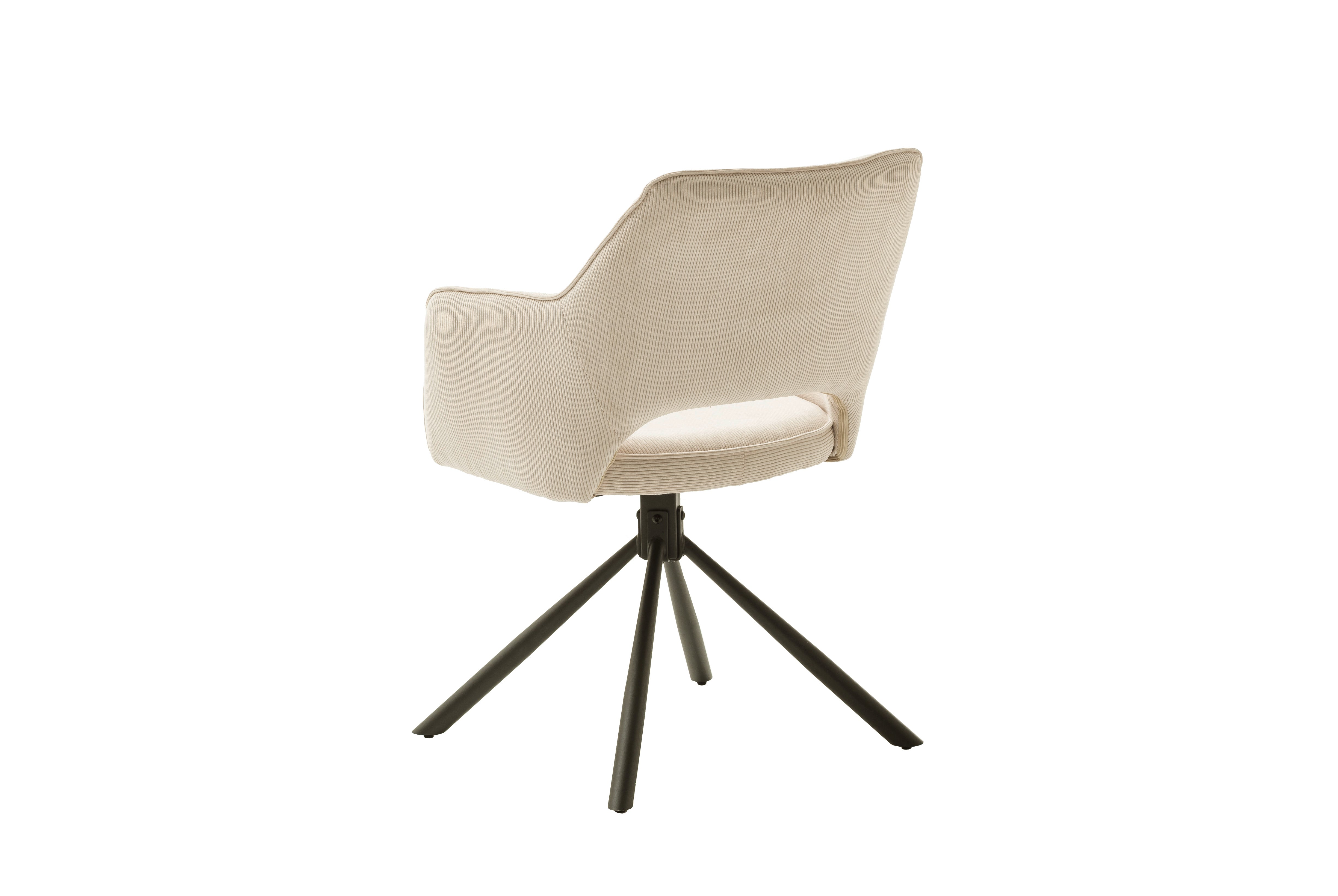 LUZON 4-Fuß Stuhl mit Armlehnen - 2er Set