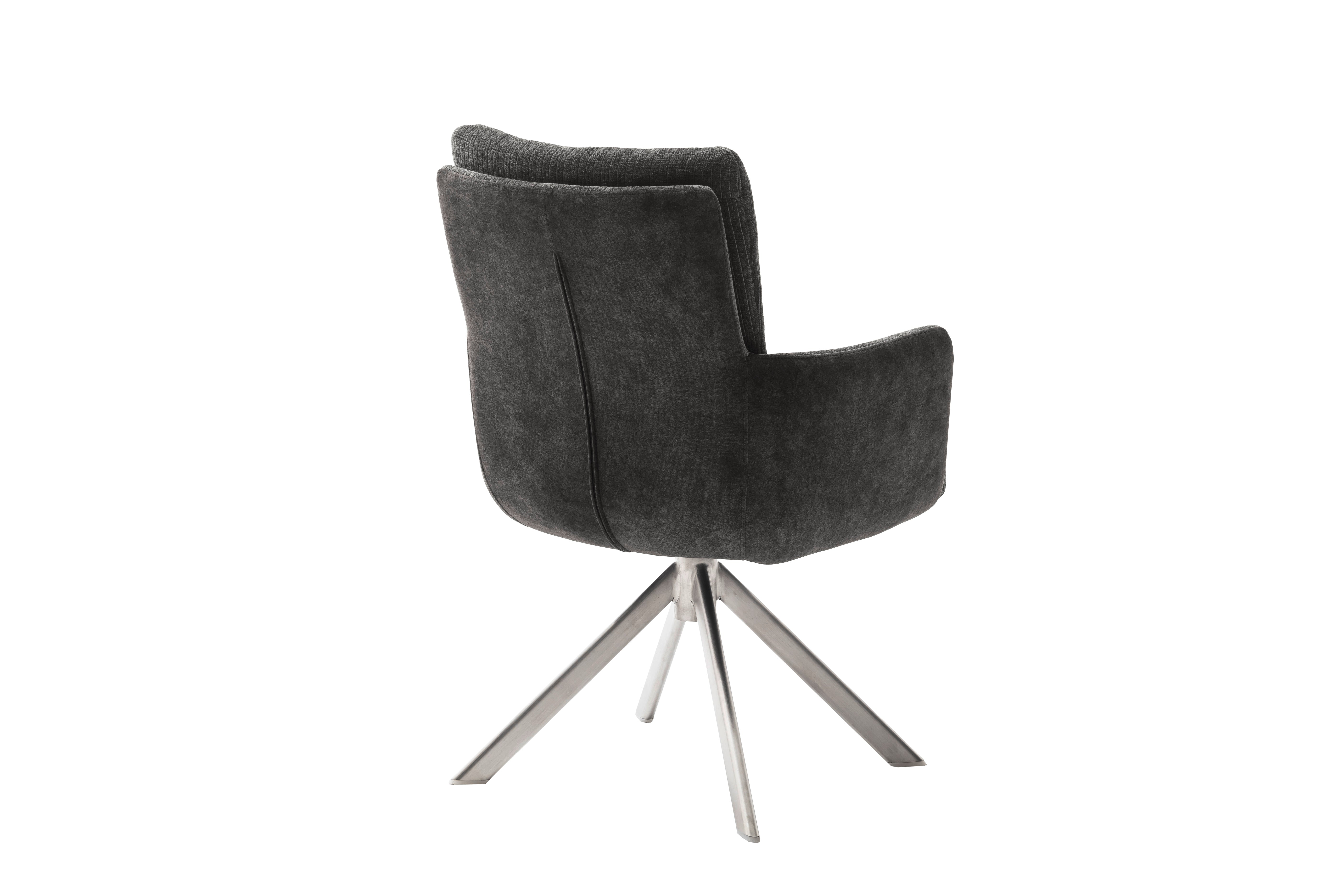 MALIA 4-Fuß Stuhl mit Armlehnen - 2er Set