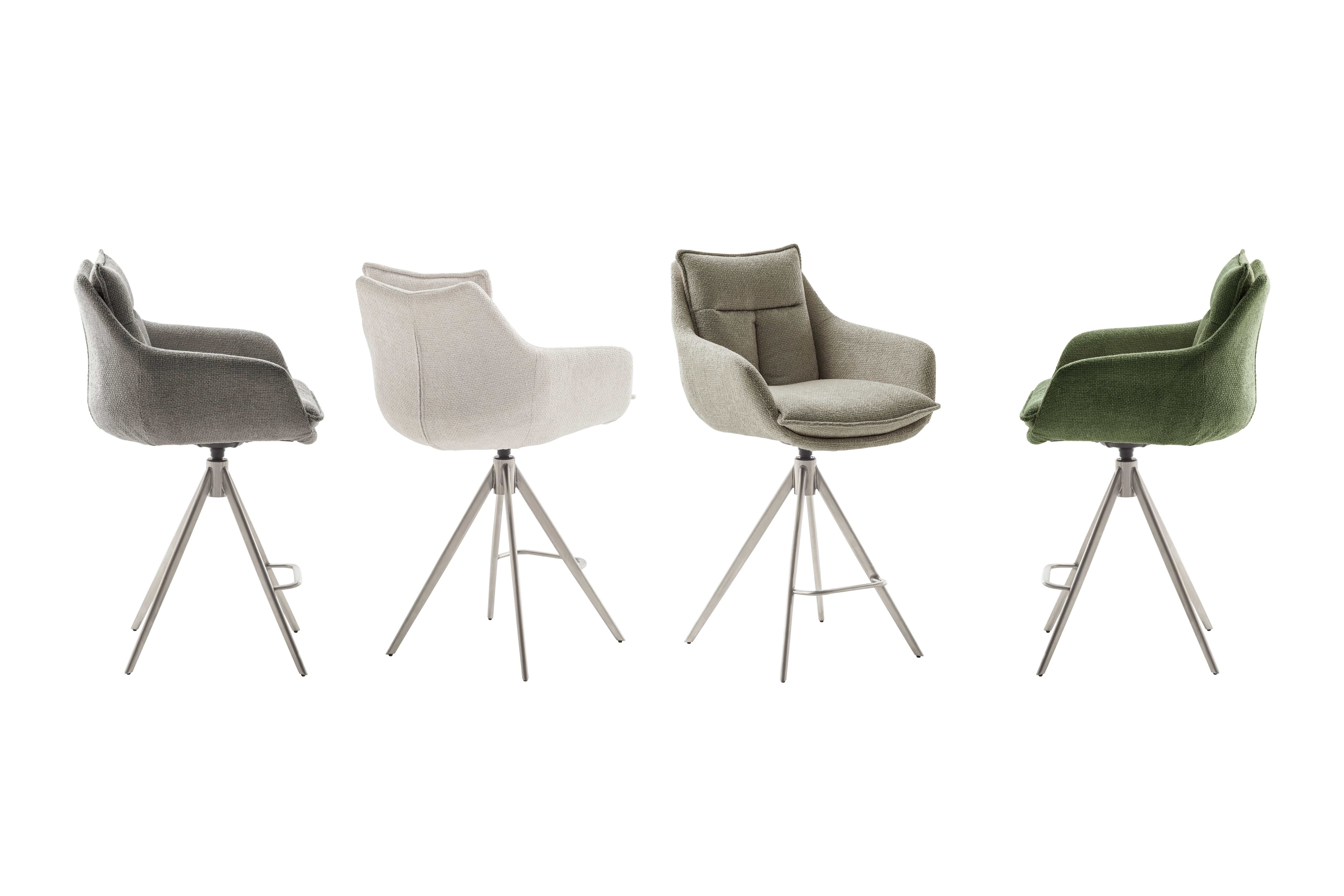 PARKER Tresenhocker mit Armlehnen - 2er Set