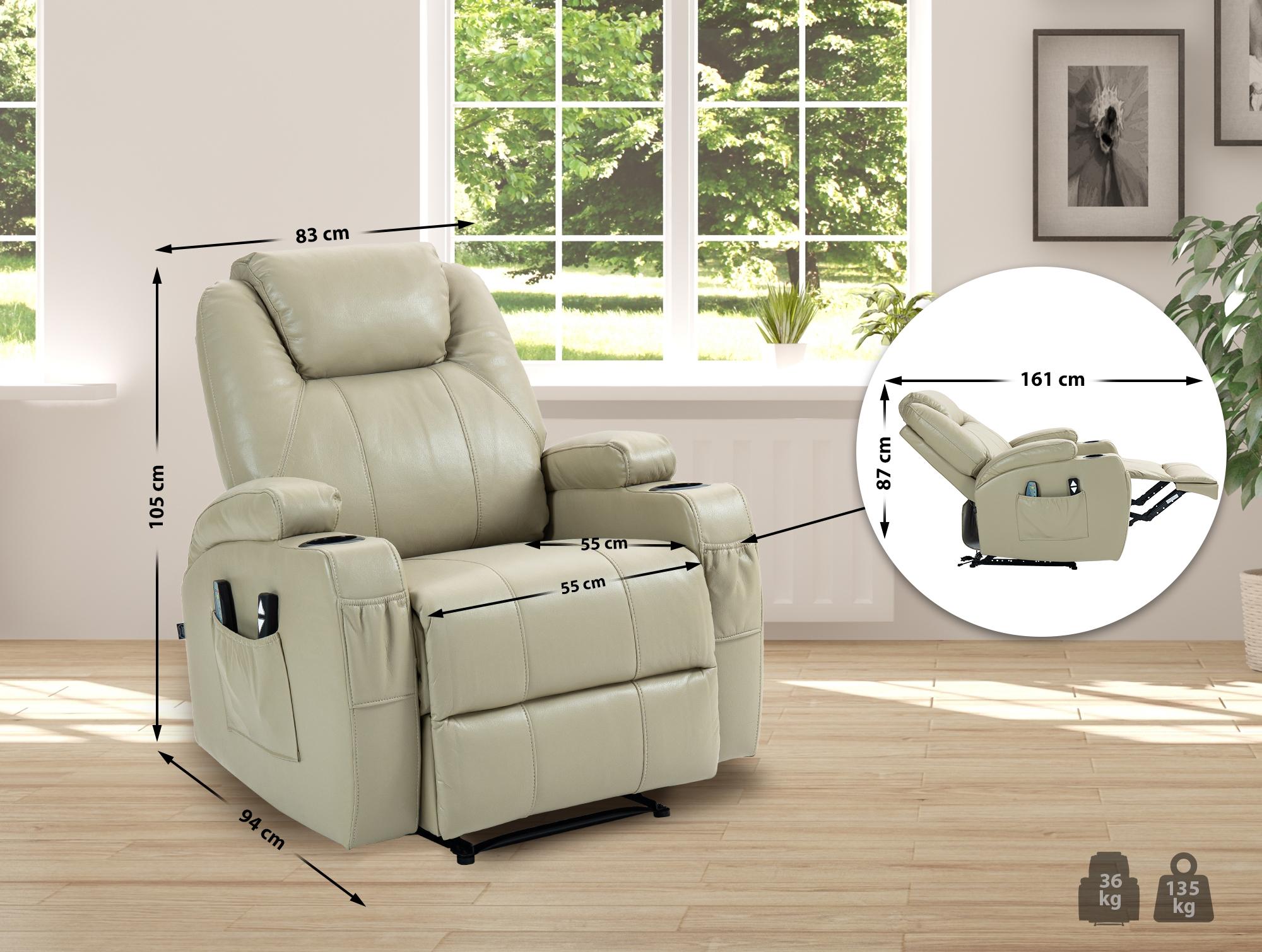 Hepler Sessel mit Massagefunktion