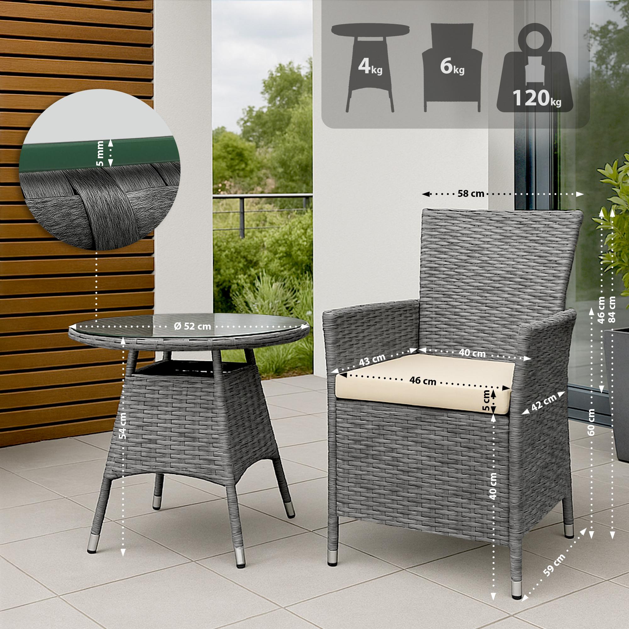 Fireda Polyrattan Sitzgruppe