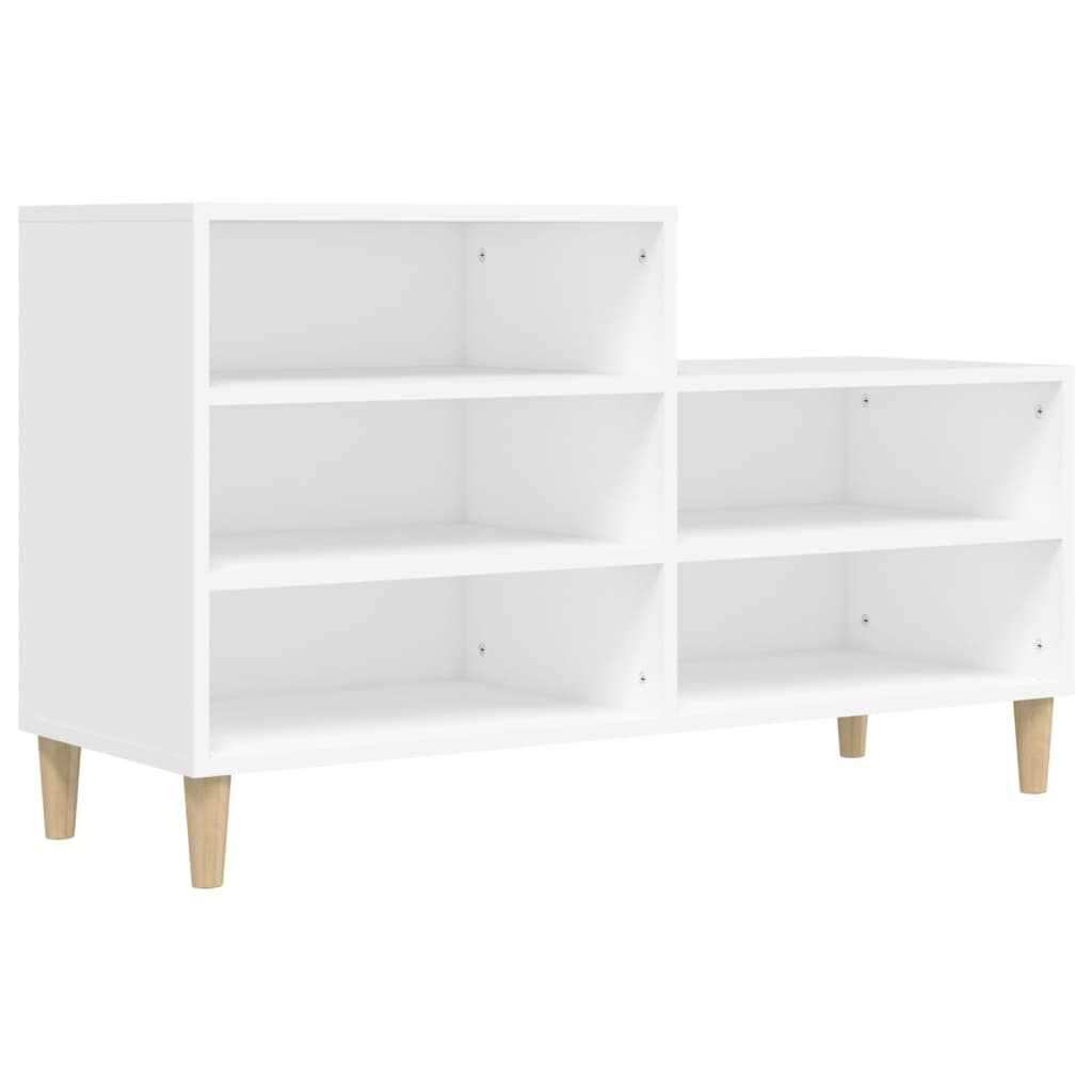 Schuhregal 102X36X60 Cm Holzwerkstoff Weiß