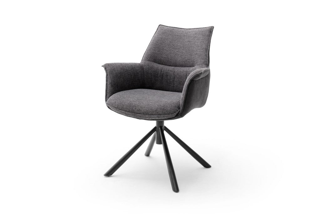 KONYA 4-Fuß Stuhl mit Armlehnen - 2er Set