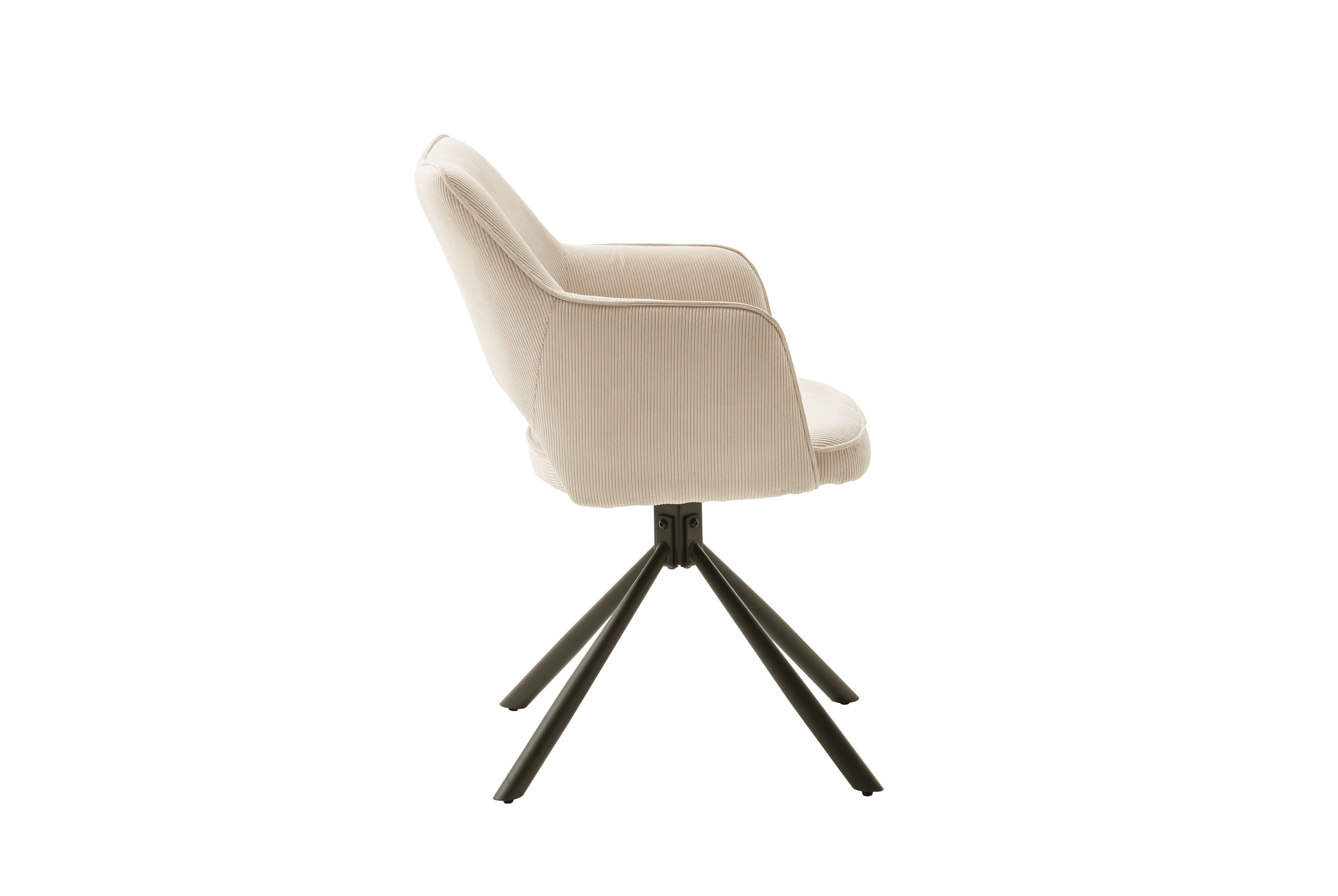 LUZON 4-Fuß Stuhl mit Armlehnen - 2er Set