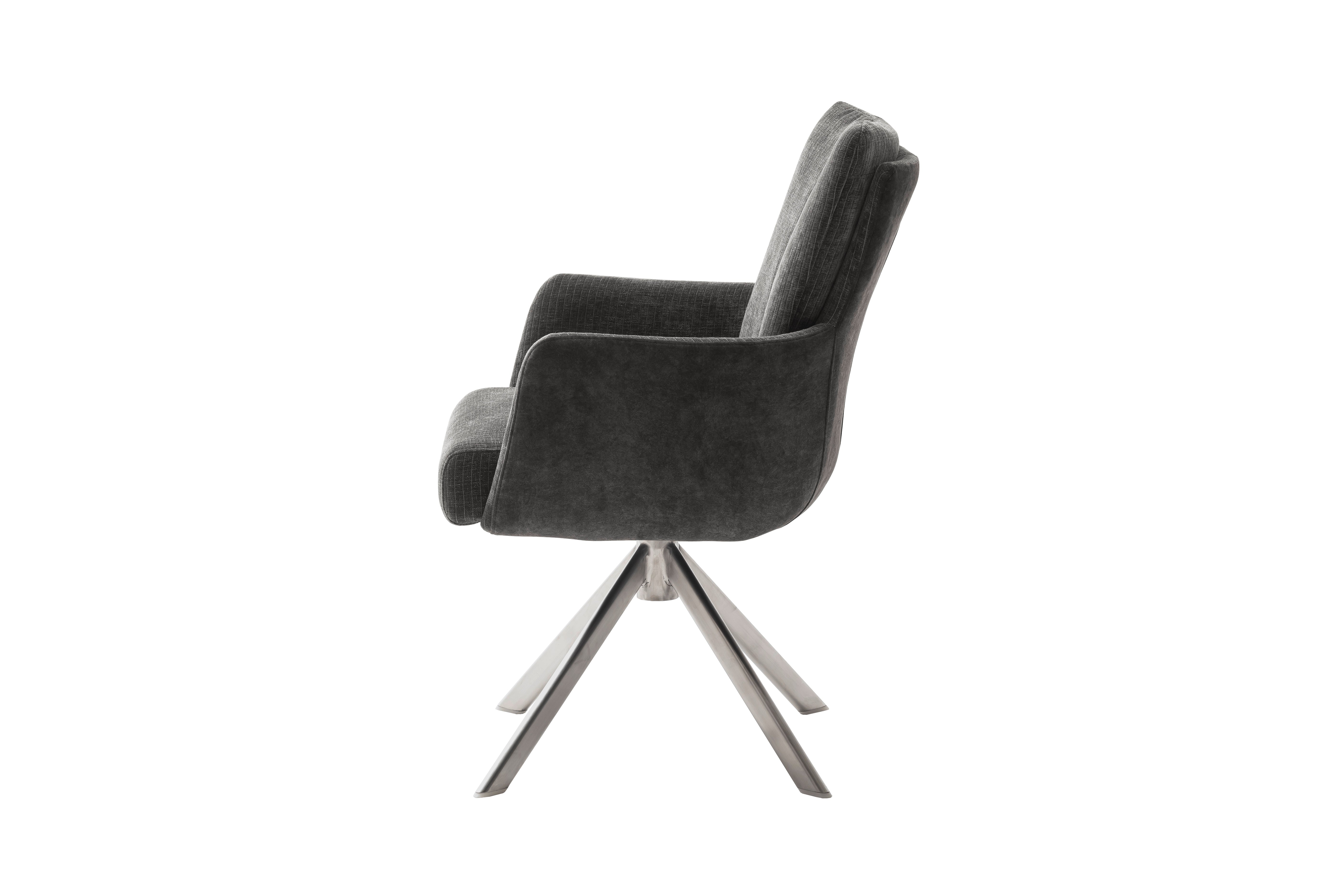 MALIA 4-Fuß Stuhl mit Armlehnen - 2er Set