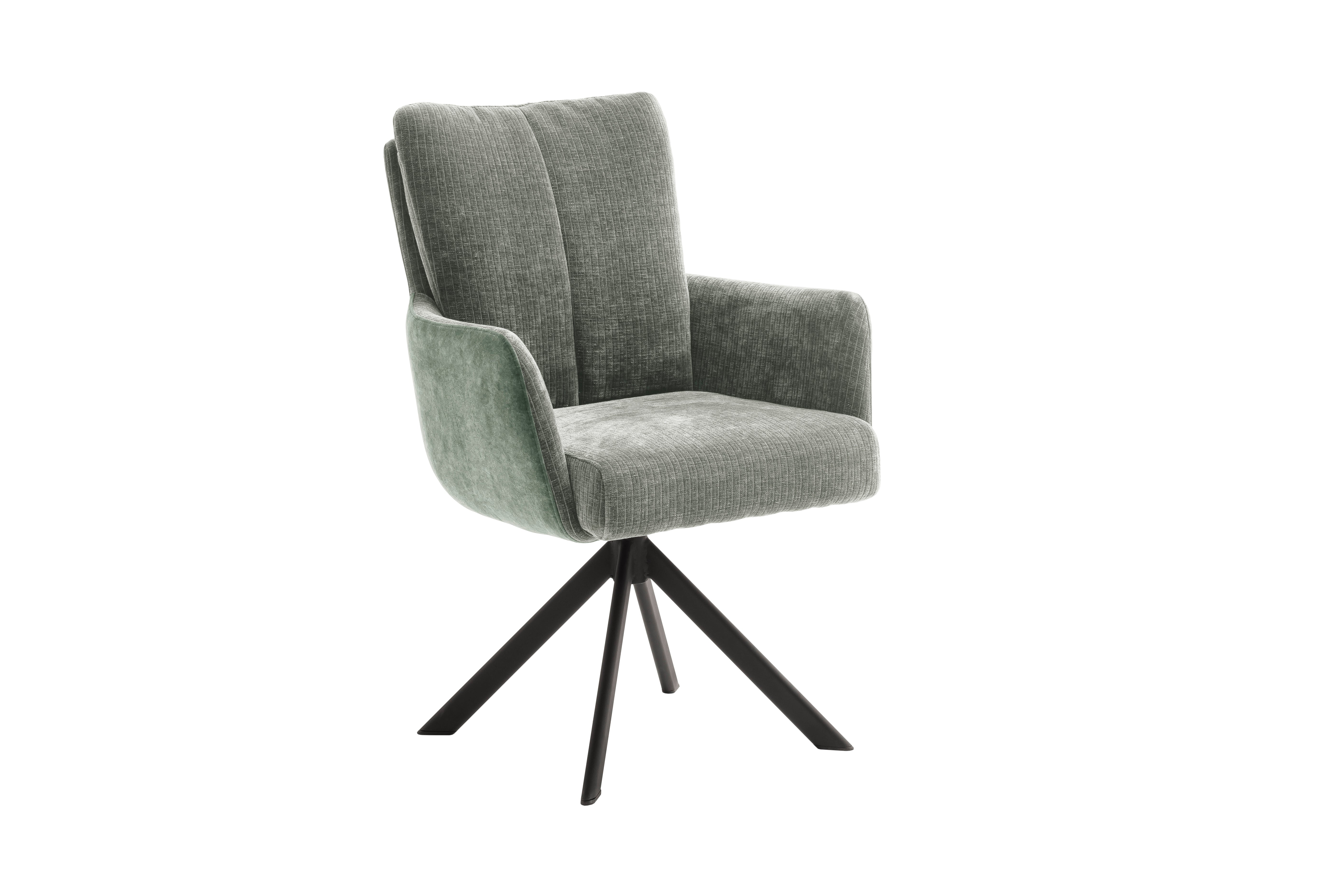 MALIA 4-Fuß Stuhl mit Armlehnen - 2er Set