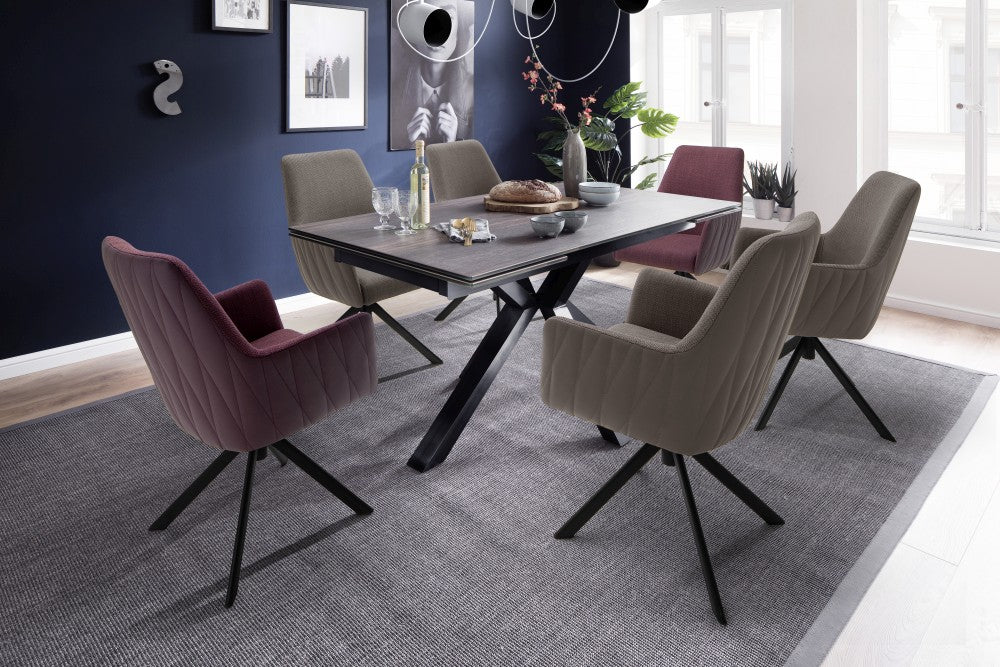 REYNOSA 4-Fuß Stuhl mit Armlehnen - 2er Set