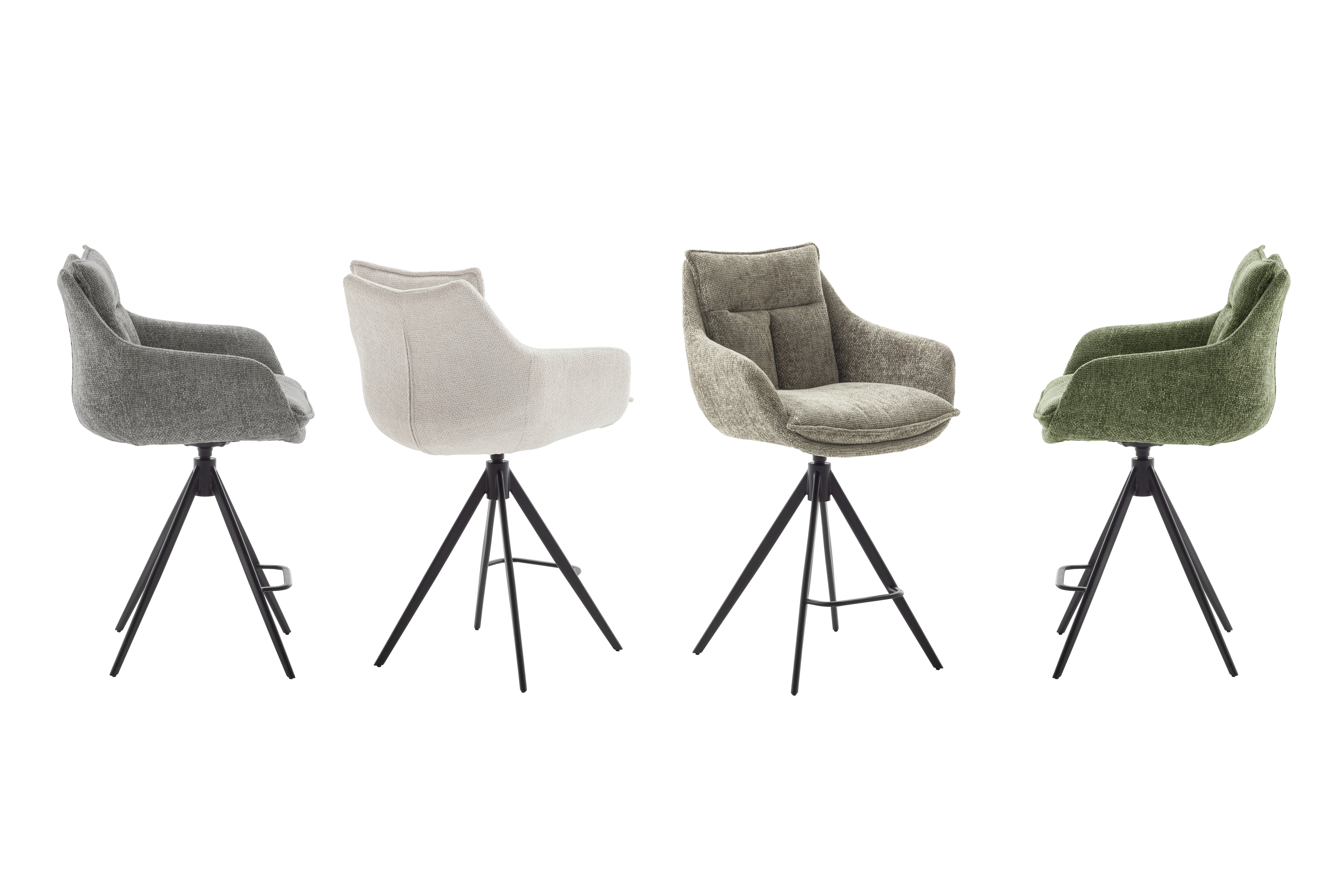 PARKER Tresenhocker mit Armlehnen - 2er Set