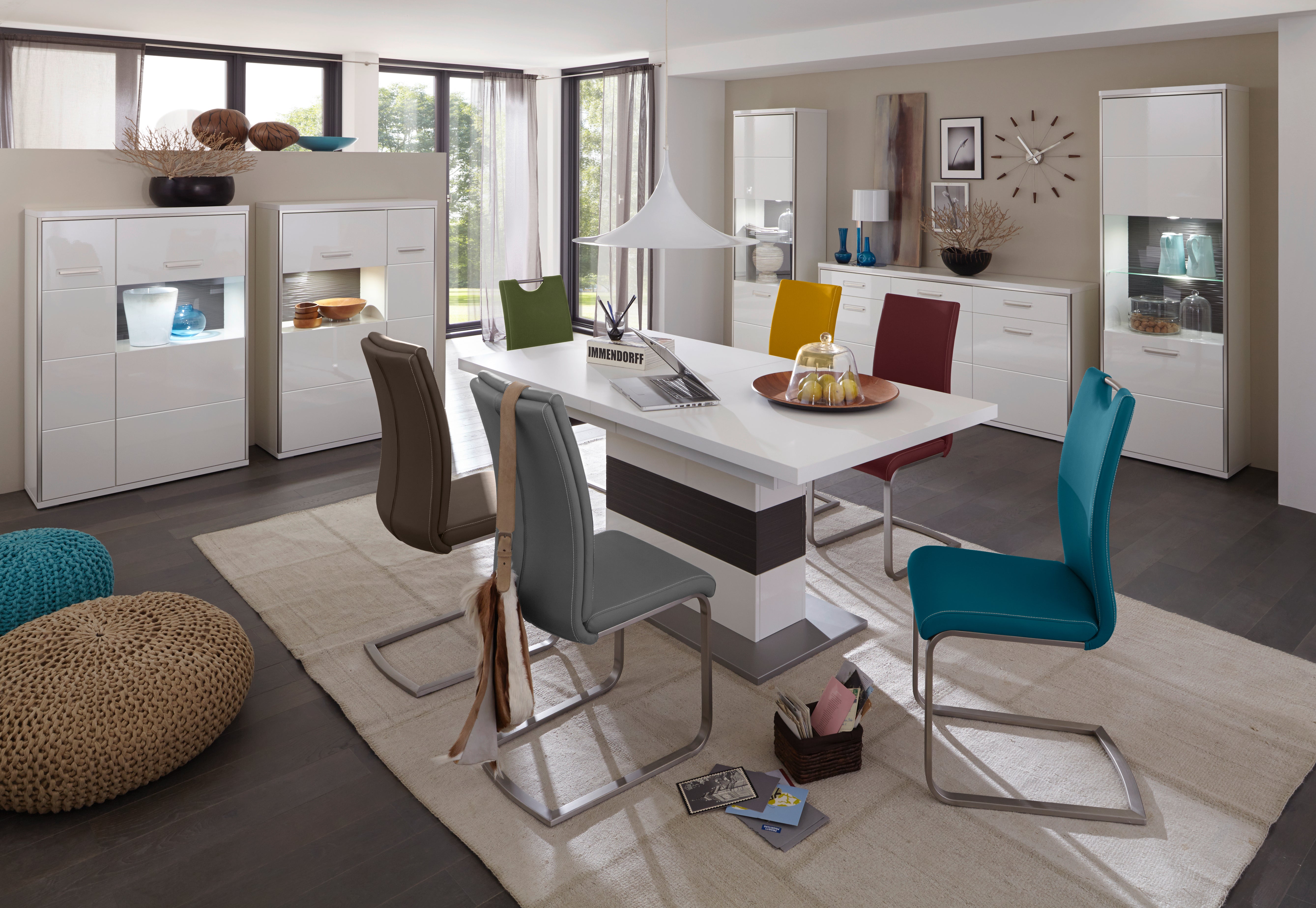 PAULO Schwingstühle - 4er Set