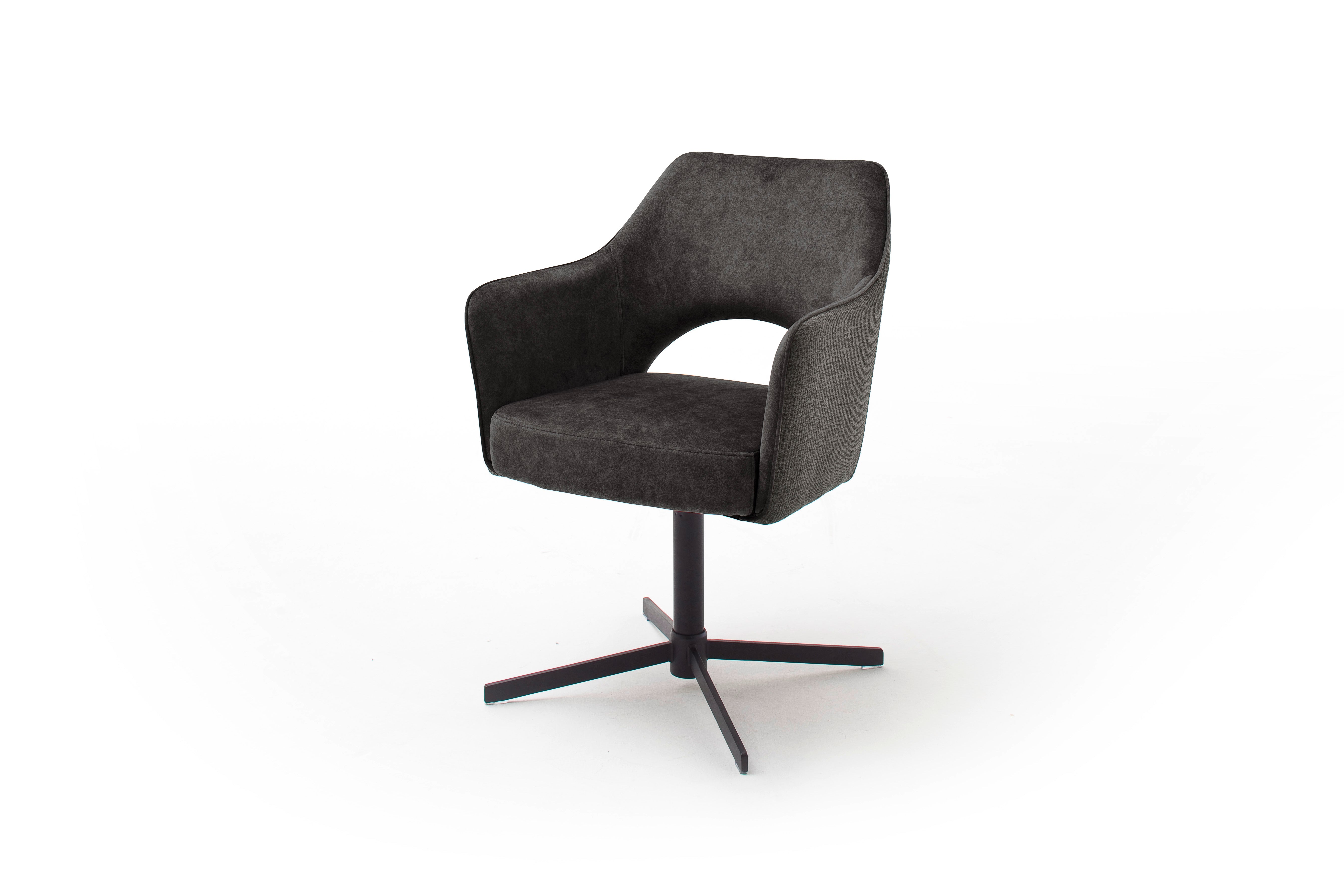 VALLETTA Kreuzfußstuhl mit Armlehnen - 2er Set